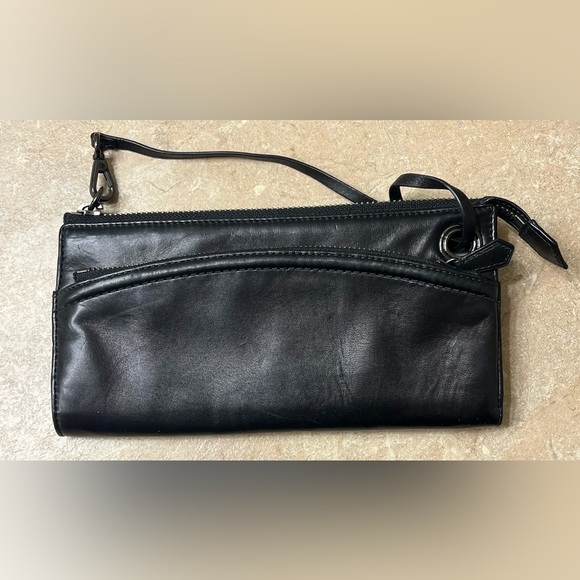 Reed Krakoff Leather Wristlet/Purse, Deep Blue&Black Color - Picture 9 of 16